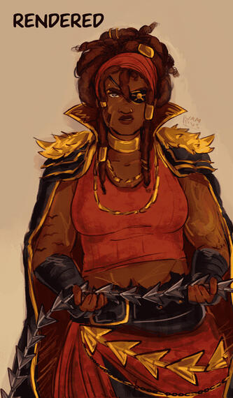 Rendered / Half body